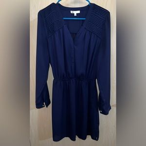 Navy blue long sleeve dress